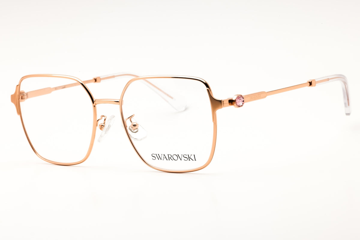 Swarovski 0SK1020D-4014 Shiny Rose Gold Rectangular Eyeglasses 53mm Eyeglasses