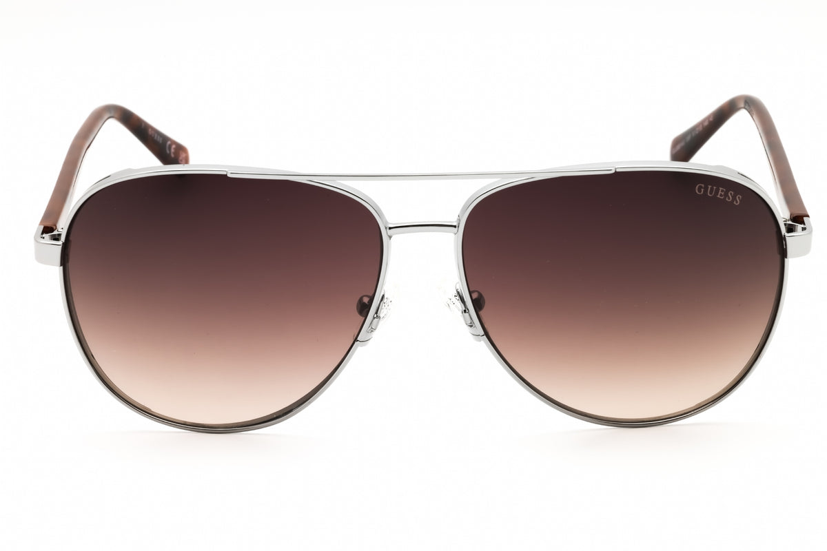 Guess GU00140-08F shiny gunmetal Aviator Sunglasses 61mm Sunglasses