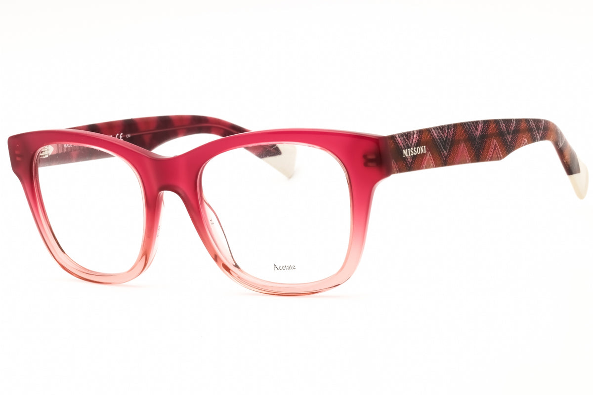Missoni MIS 0104-08CQ 00 CHERRY Rectangular Eyeglasses 50mm Eyeglasses
