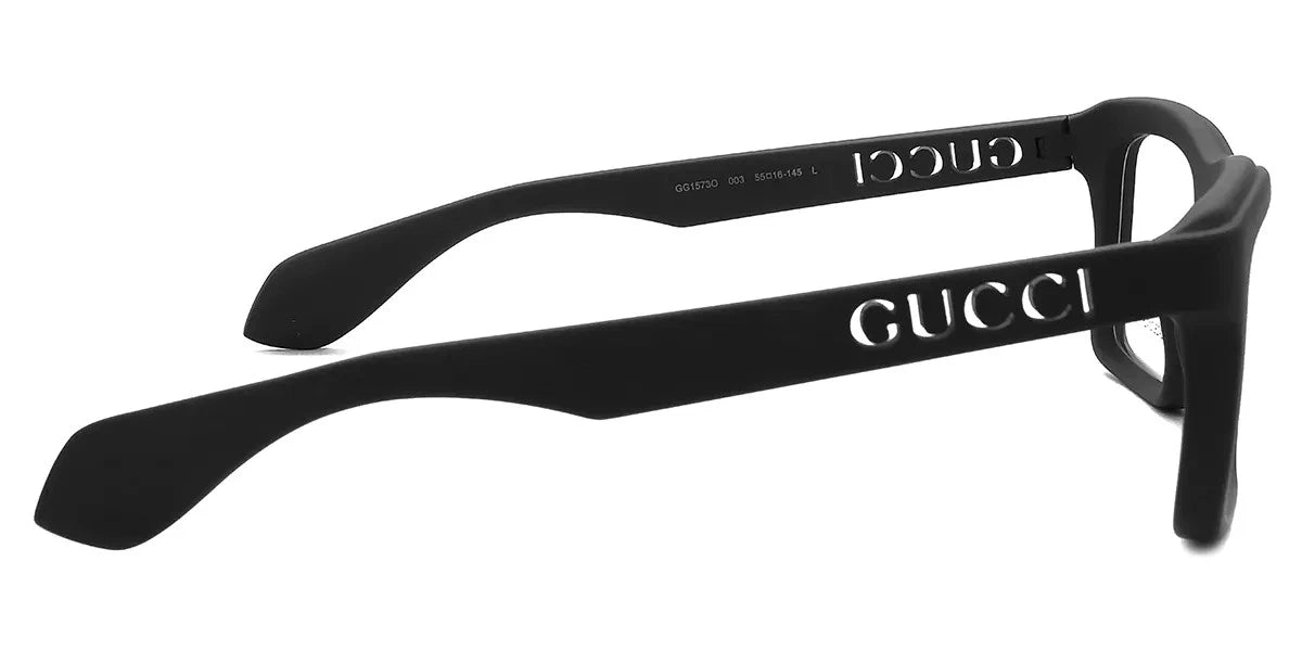 Gucci GG1573o-003 eyeglasses in green frame with clear lenses