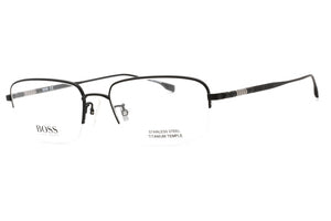 Hugo Boss 1298/F-0003 00 Black Rectangle Eyeglasses 56mm