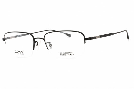 Hugo Boss BOSS 1298/F-0003 00 Black Rectangle Eyeglasses 56mm