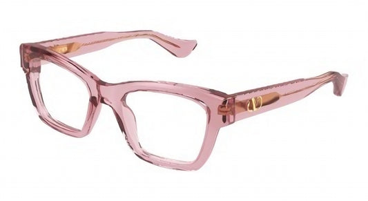 Valentino VG0061o-008 eyeglasses in pink frame with clear lenses