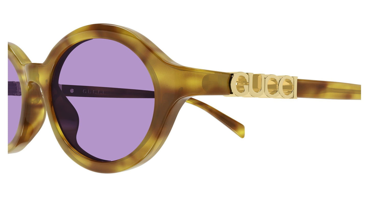 Gucci GG2153S-004 sunglasses in havana frame with violet lenses