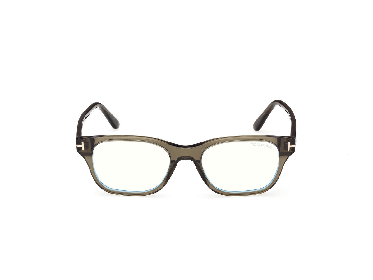 Tom Ford FT6120-B-52096-52 Shiny Dark Green Square  52mm Eyeglasses