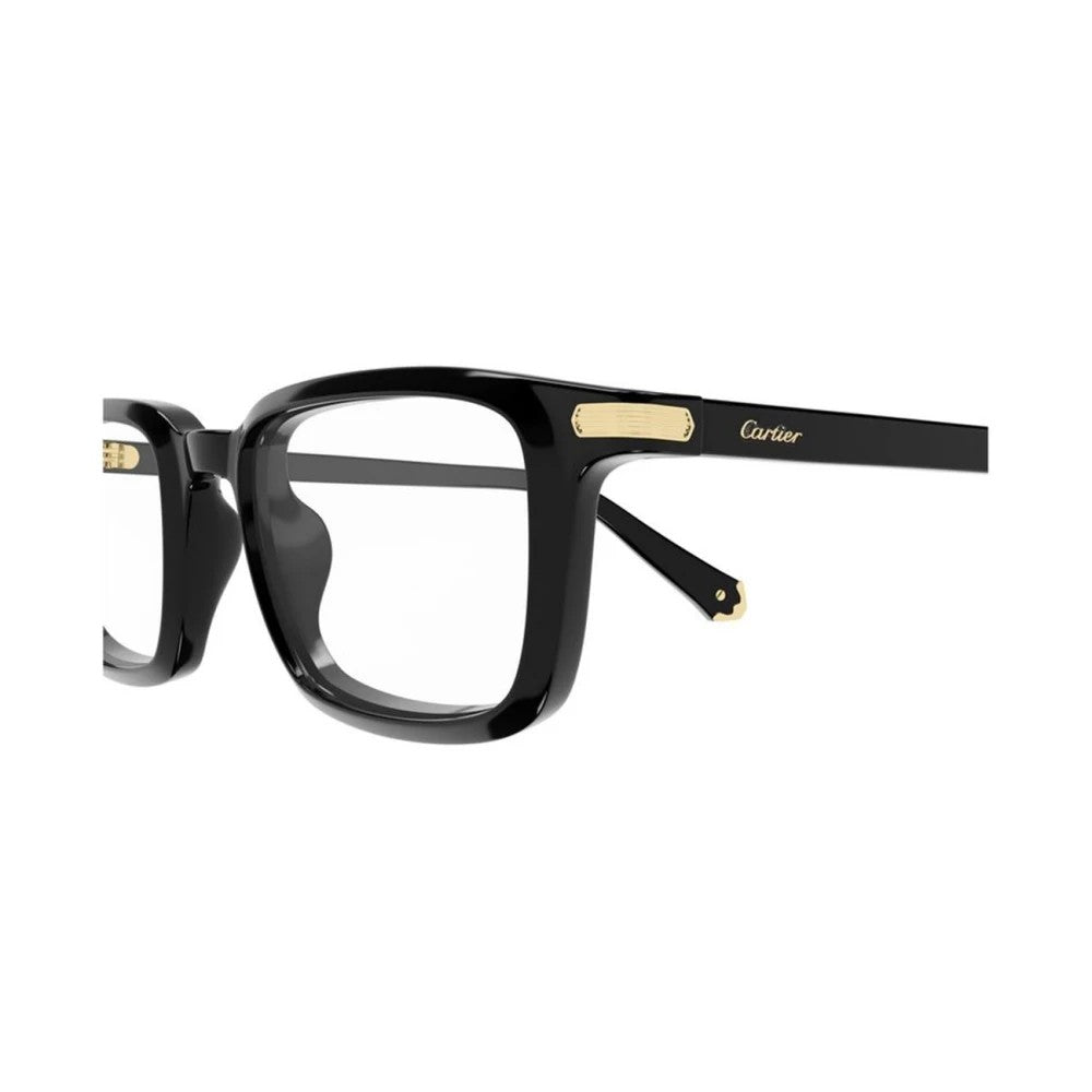 Cartier CT0586O-005 Black Black Rectangular Eyeglasses 53mm Eyeglasses