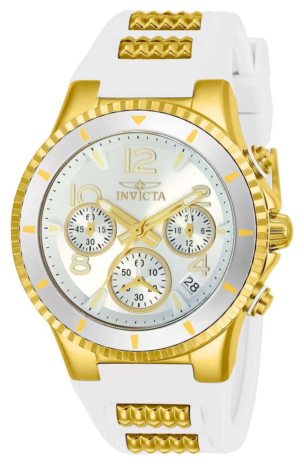Invicta 24187 24187 Watch - Silver Dial Silicon Band