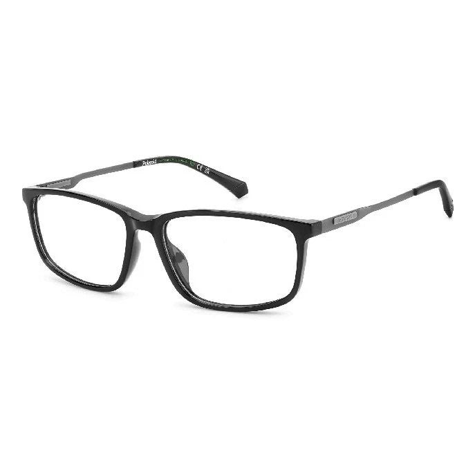 Polaroid PLDD535/G-807-56 Black Rectangle Eyeglasses 56mm Eyeglasses