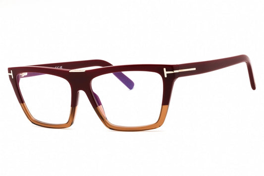Tom Ford FT5912-B 083 Purple Rectangle Eyeglasses 57mm Eyeglasses