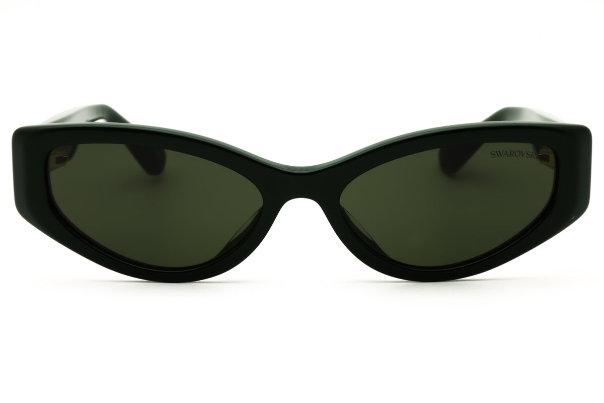 Swarovski SK6045U-102671 Dark Green Cat eye Sunglasses 55mm Sunglasses