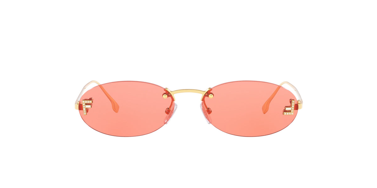 Fendi FE4075US-5430S Gold Missing Sunglasses 54mm