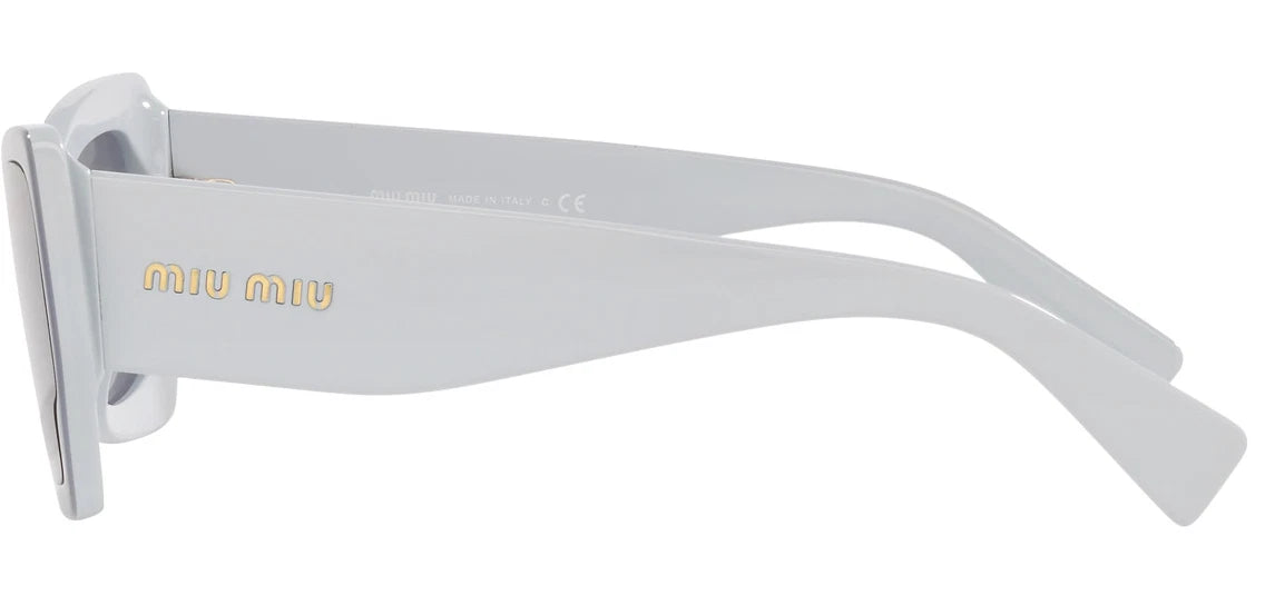 Miu Miu 0MU07XS-02T03N-60 Light Blue Round SUNGLASSES 0mm Sunglasses