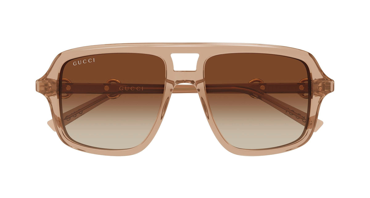 Gucci GG2052S-010 Brown Pilot Sunglasses 55mm Sunglasses