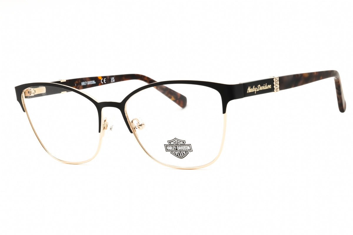 Harley Davidson HD50058-002 MATTE BLACK Rectangular Eyeglasses 55mm Eyeglasses