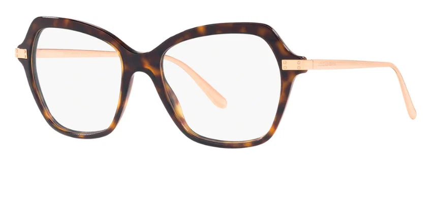 Dolce Gabbana 0DG3311-502-53 Tortoise / Havana & Gold Cat Eye EYEGLASSES 53mm Eyeglasses
