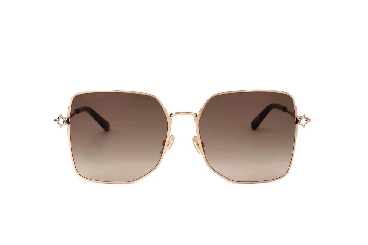 Jimmy Choo 0TRISHA-G-SK-J5G-58 Gold Aviator SUNGLASSES 0mm Sunglasses