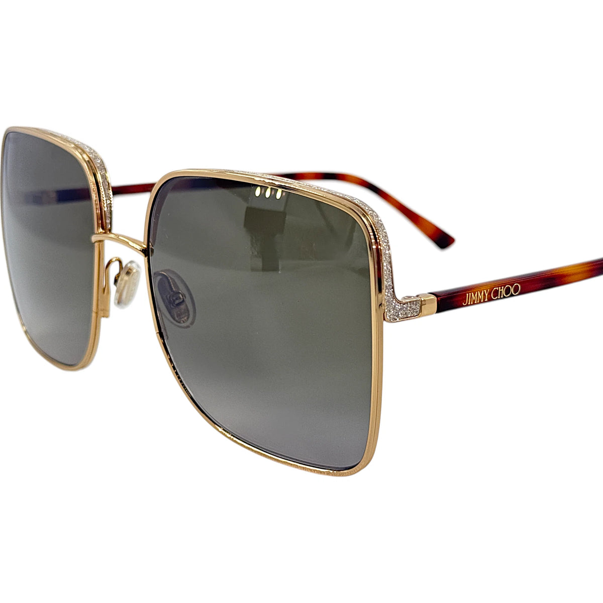 Jimmy Choo 0ALIANA-S-06J-59 Gold Square SUNGLASSES 59mm Sunglasses