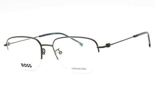 Hugo Boss BOSS 1544/F-0R80 00 eyeglasses in mtdk ruthenium frame with clear demo lenses