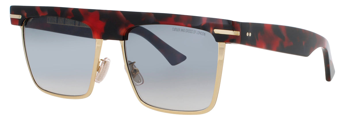Cutler And Gross CGSN-1359-56-03 CRIMSON / GOLD  Women's Sunglasses 56mm Sunglasses
