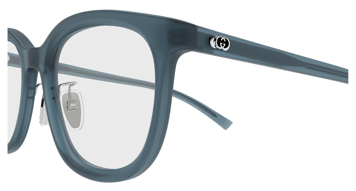 Gucci GG1949oK-003 eyeglasses in blue frame with clear lenses