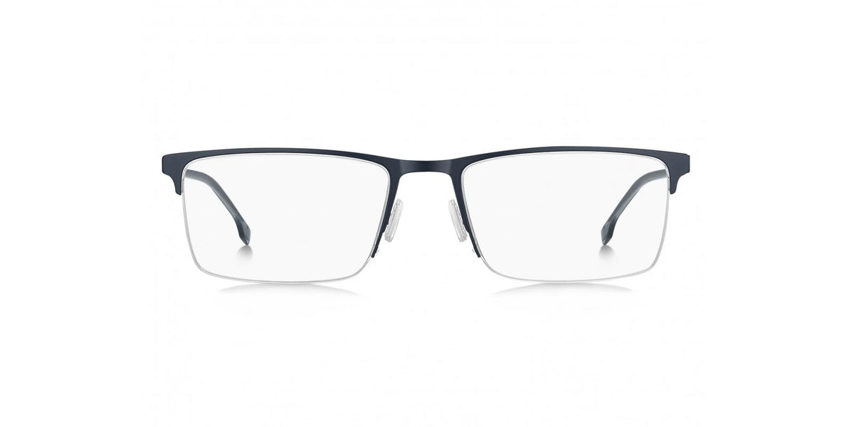 Hugo Boss BOSS1698-KU0-57 Matte Blue Ruthenium Rectangle Eyeglasses 57mm Eyeglasses