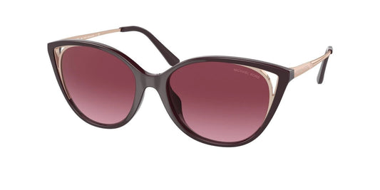Michael Kors 0MK2152U-33448H-55 Purple/reddish Pilot SUNGLASSES 37mm Sunglasses