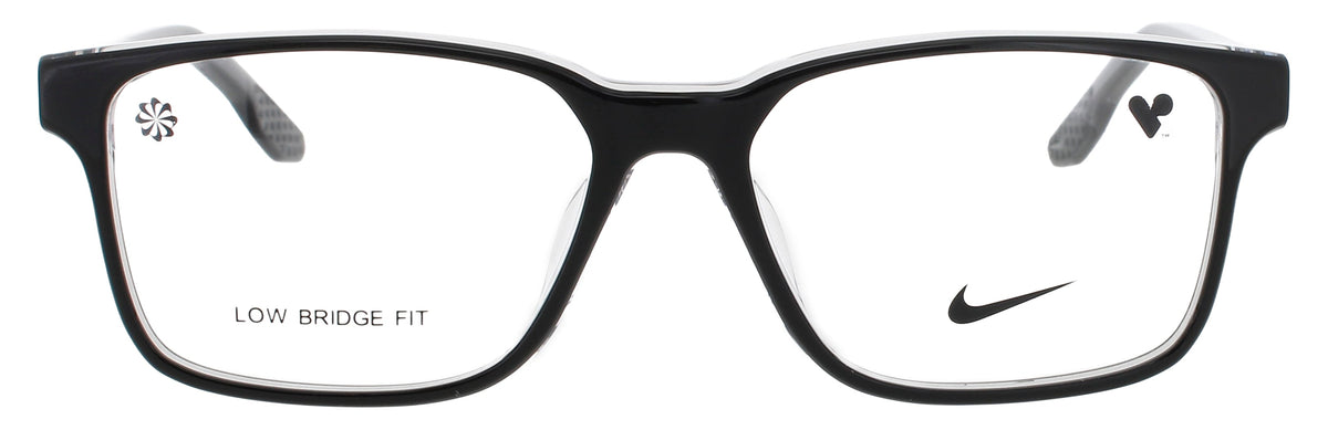 Nike 7160LB-010-56 BLACK / CRYSTAL CLEAR  Men's Eyeglasses 56mm