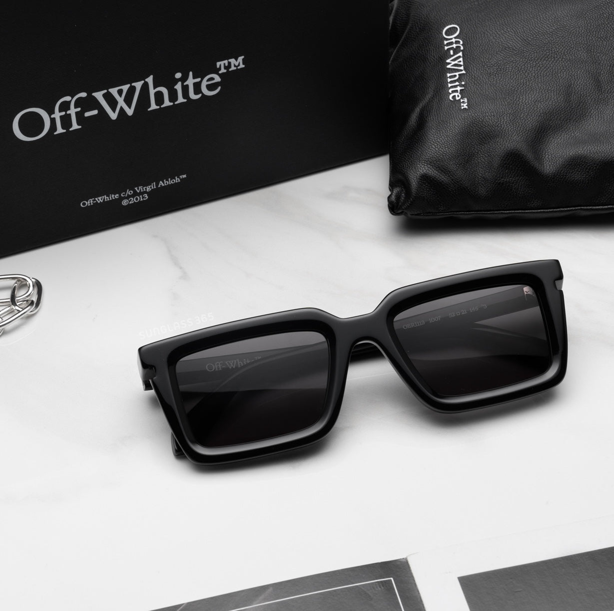 Off-White OERI113S24PLA0011007 52mm New Sunglasses