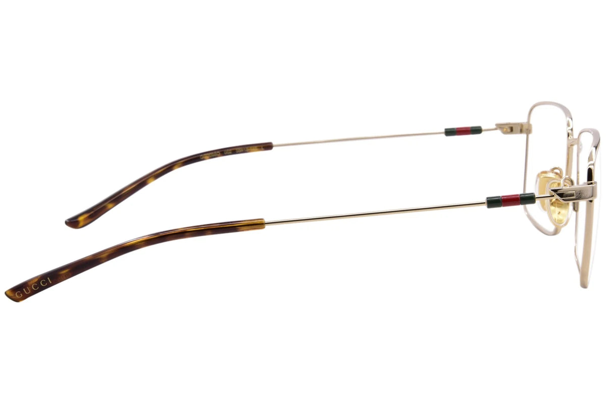 Gucci GG2098o-002 eyeglasses in gold frame with clear lenses