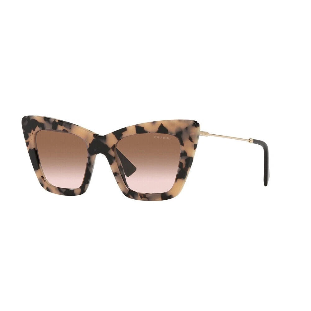 Miu Miu 0MU01WS-07D0A6-50 Brown Rectangle SUNGLASSES 52mm Sunglasses