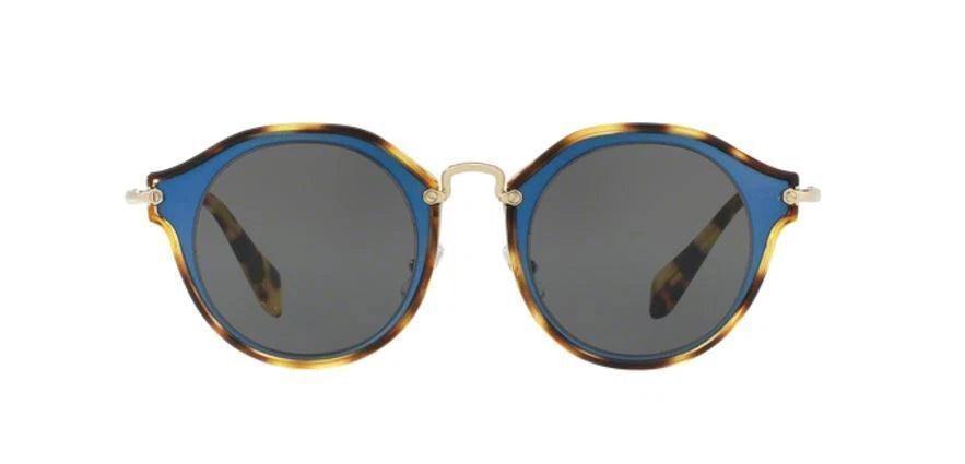 Miu Miu 0MU51SS-VA71A1-49 Matte Azure Sunglasses SUNGLASSES 60mm Sunglasses