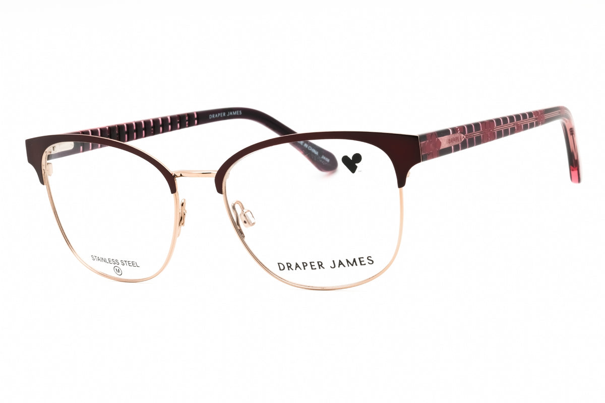 Draper James DJ5045-603 MERLOT Rectangular Eyeglasses 53mm Eyeglasses