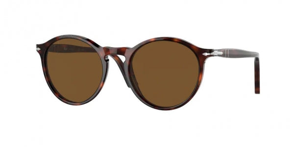 Persol 0PO3285S 24/57 52 Habana Round  52mm Sunglasses