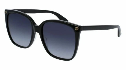 Gucci GG0022S-001 Black Cat Eye Sunglasses 57mm Sunglasses