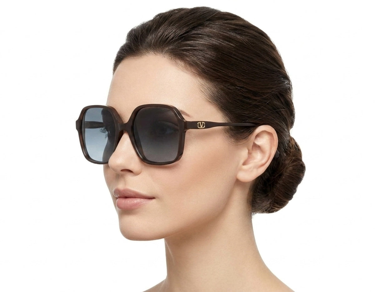 Valentino VG0018S-004 Grey  Sunglasses 56mm