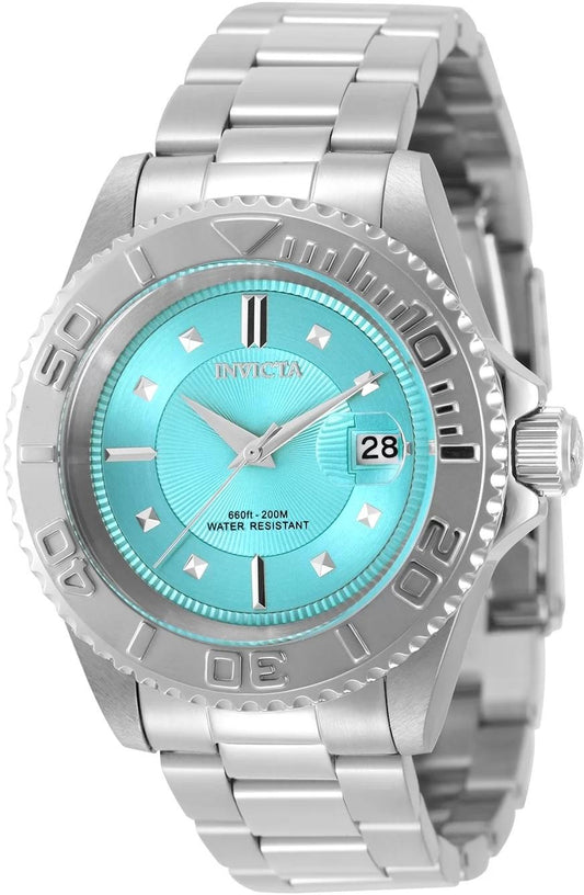 Invicta 49920 watch with tiffany blue dial and stainless steel band
