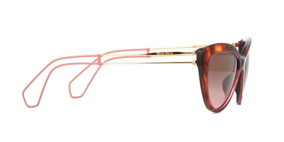 Miu Miu 0MU12RSA-U6G5P1-55 Havana Full Rim SUNGLASSES 0mm Sunglasses