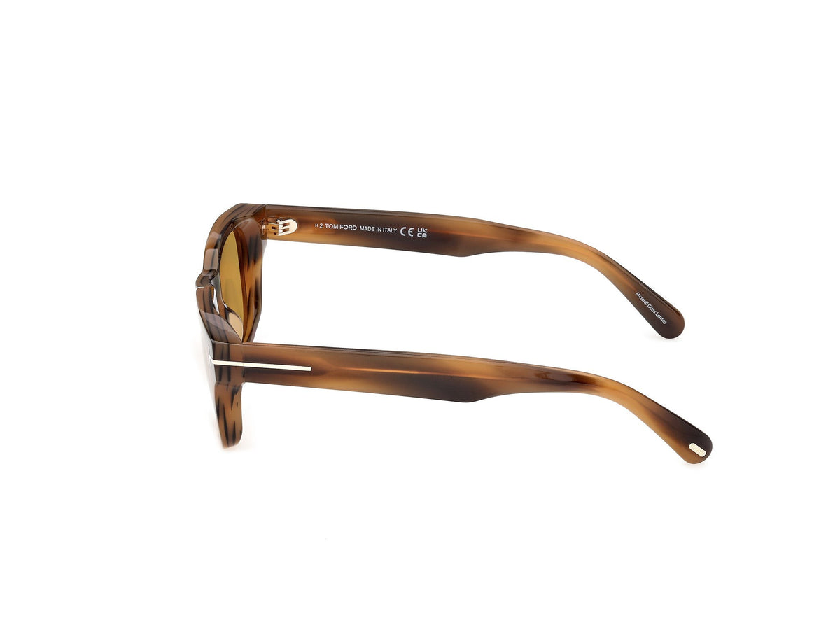 Tom Ford FT1357-5055E-50 Coloured Havana Square  50mm Sunglasses