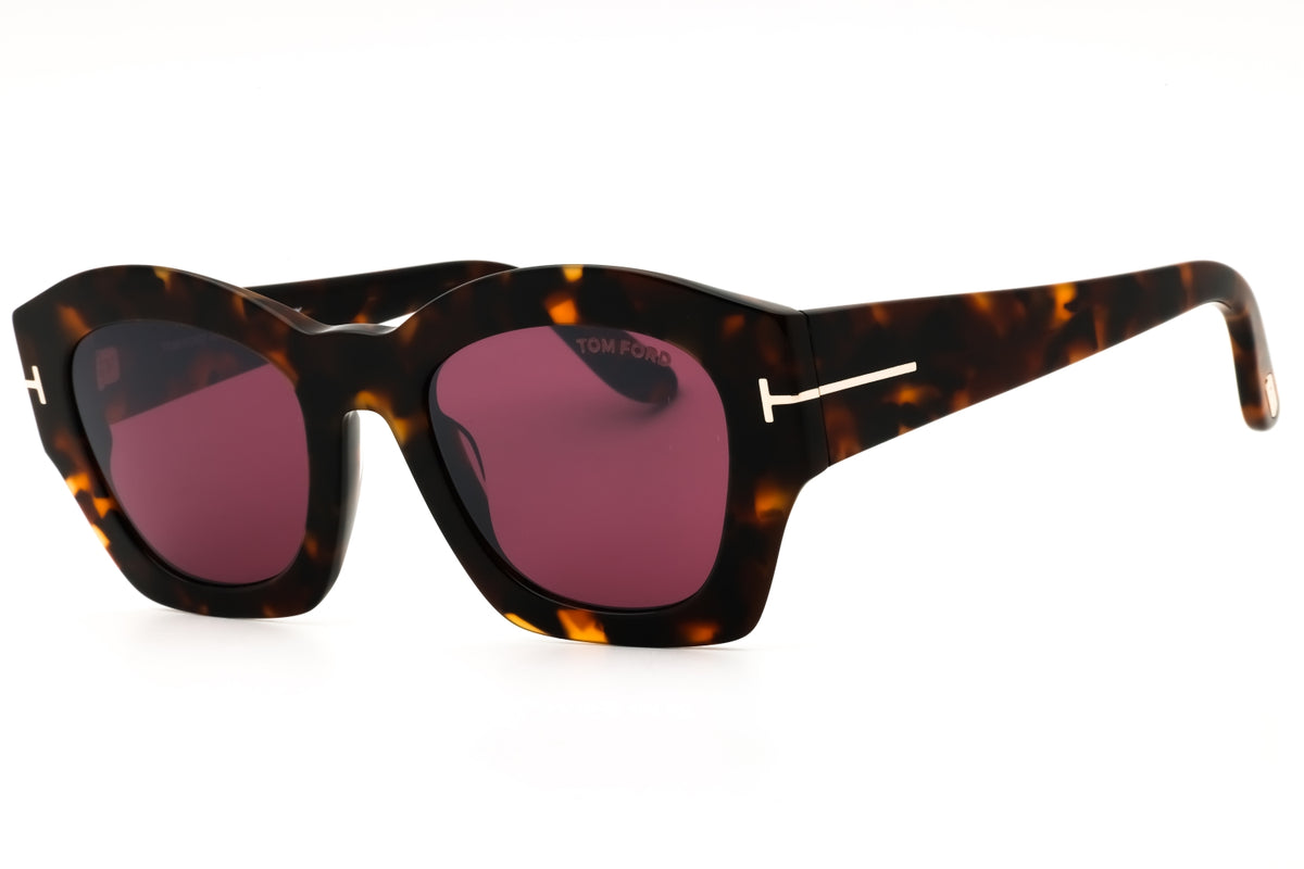 Tom Ford FT1083-52T dark havana Rectangular Sunglasses 52mm Sunglasses