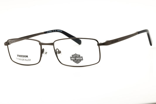 Harley Davidson HD9027-009 matte gunmetal Rectangular Eyeglasses 55mm