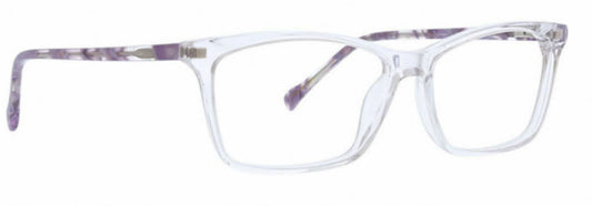 Vera Bradley Christina Plum Pansies 5514 55mm New Eyeglasses