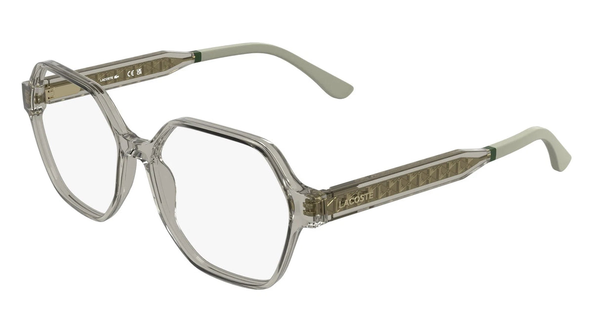 Lacoste L4000 264 Clear Rectangle Eyeglasses 55mm Eyeglasses