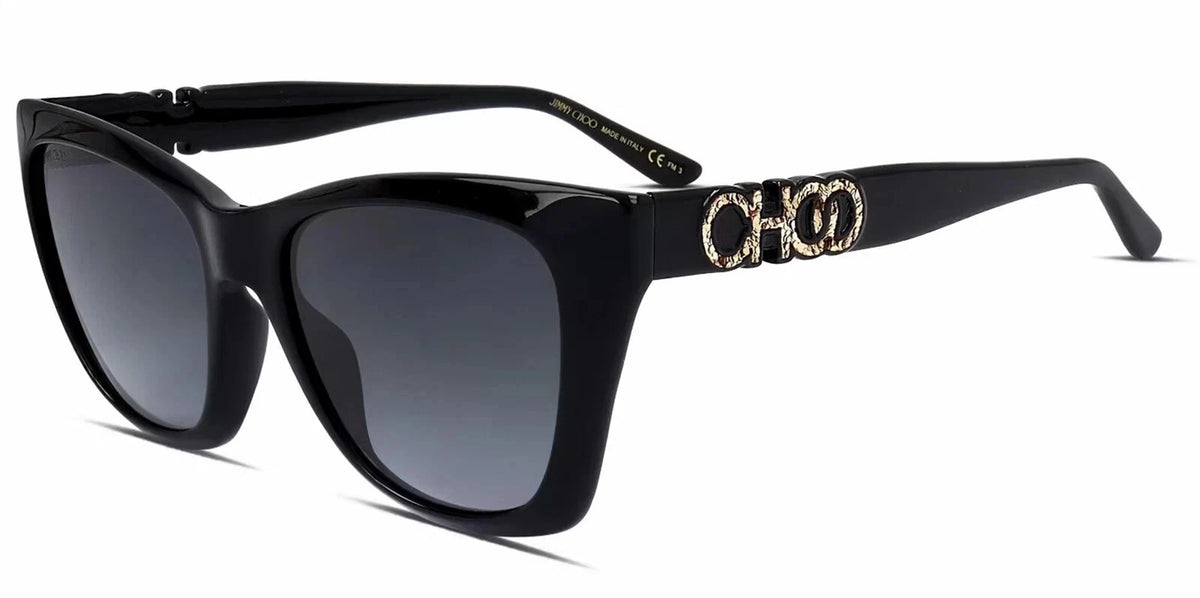 Jimmy Choo 0RIKKI-G-S-807-55 Black Full Rim SUNGLASSES 55mm Sunglasses