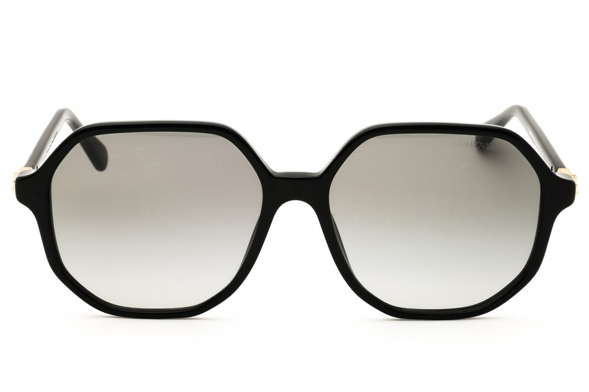 Swarovski SK6003-100111 Black Oversized Sunglasses 57mm Sunglasses