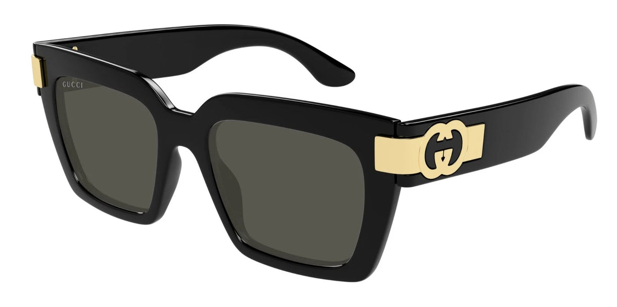 Gucci GG1689S-001 Black Cat Eye Sunglasses 54mm Sunglasses