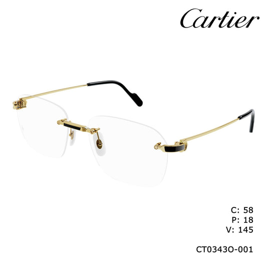 Cartier CT0343o-001 58mm New Eyeglasses