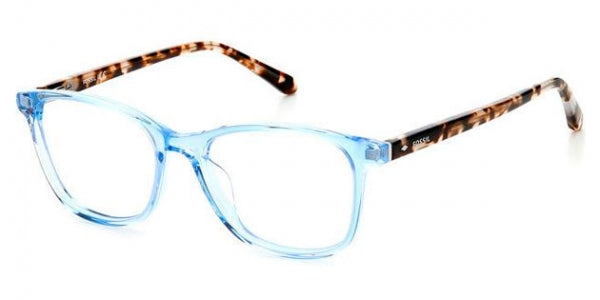 Fossil FOS-7094-PJP-52 BLUE Rectangle Eyeglasses 52mm Eyeglasses