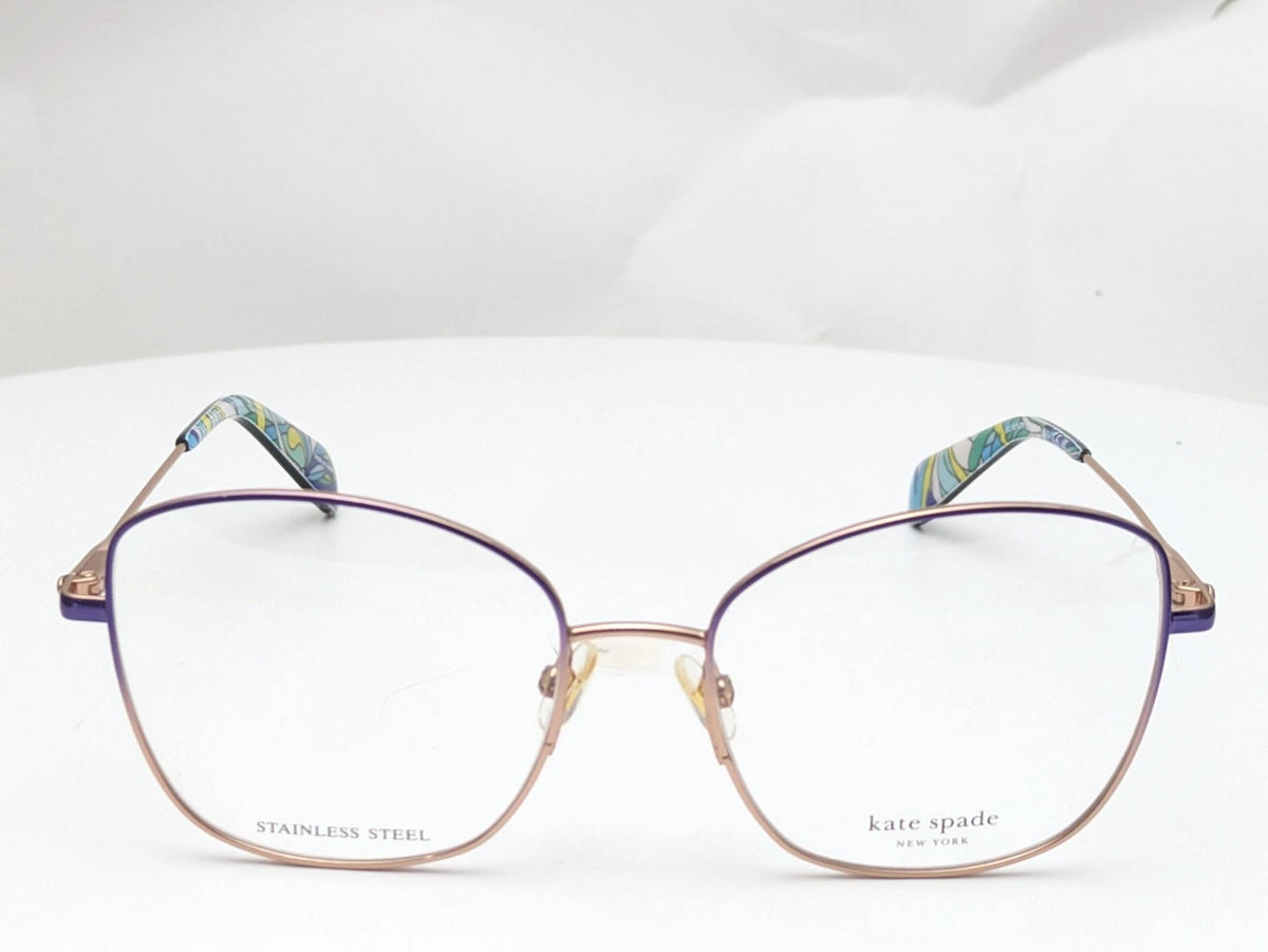 Kate Spade SERENITY/G-PJP-53 Blue Rectangle Eyeglasses 53mm Eyeglasses
