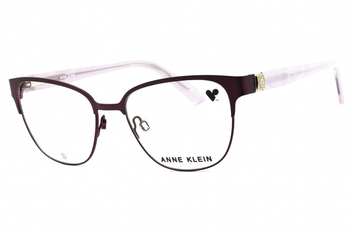 Anne Klein AK5122-512 PLUM Rectangular Eyeglasses 52mm Eyeglasses