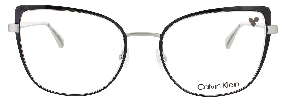 Calvin Klein CK22101-N-072-54 BLACK / SILVER  Men's Eyeglasses 54mm